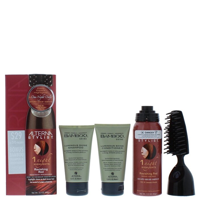Alterna One Night Only Red Set Ravishing Red Highlights & Bamboo Shine Cconditioner 90ml 40ml
